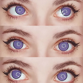 Lentes de contacto de color morado de Kochou Shinobu, Demon Slayer, para cosplay